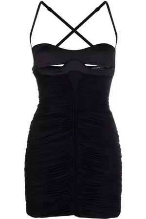MUGLER Women Party Dresses - Cut-out ruched minidress
