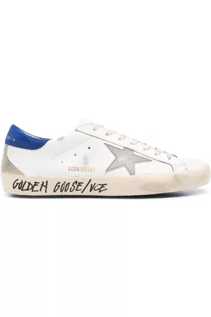 Golden Goose Men Sneakers - Super-Star distressed leather sneakers