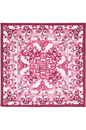 Dolce & Gabbana Maiolica-print silk scarf