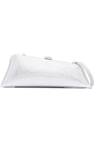 The Attico Long Night crystal-embellished clutch bag