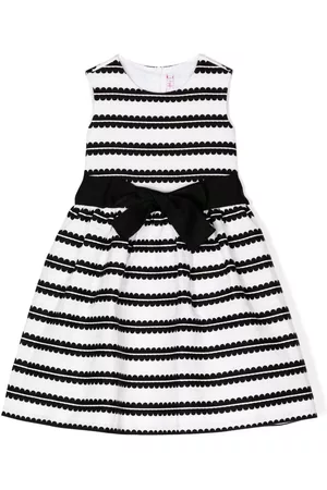 Il gufo Geometric-pattern stretch-cotton dress