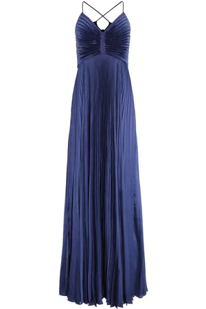 A.L.C. Women Party Dresses - Aries pleated satin gown