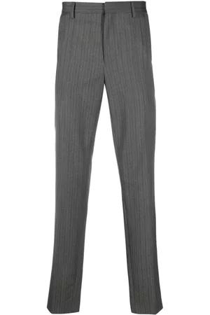 Lanvin Men Formal Pants - Pinstriped wool tailored trousers