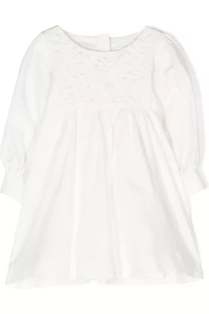 Chloé Broderie-anglaise flared dress