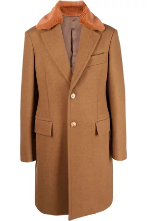 Lanvin Men Coats - Single-breasted virgin wool coat