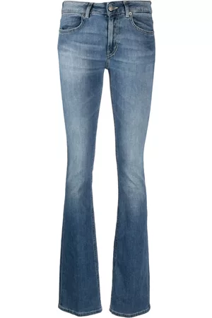 Dondup Women Bootcut & Flares - Mid-rise flared washed-denim jeans