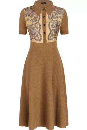 Etro Women Knitted Dresses - Paisley-print knitted dress