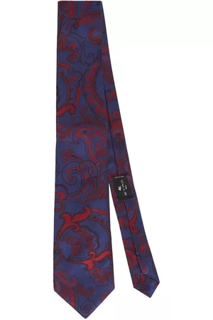 Etro Men Bow Ties - Paisley-print silk tie