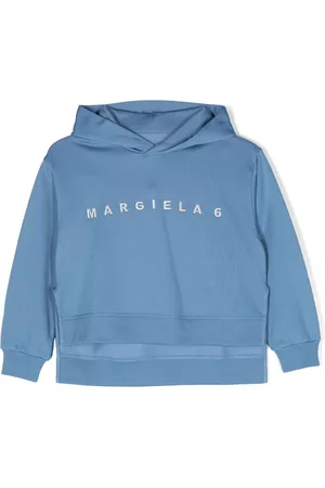 Maison Margiela Logo-embroidered hooded sweatshirt