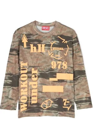 Diesel Distressed-effect long-sleeve T-shirt