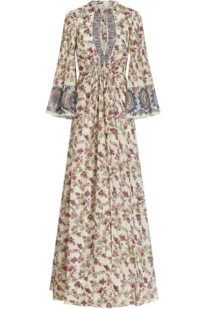Etro Women Party Dresses - Floral-print silk gown