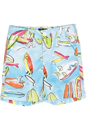 Il gufo Graphic-print stretch-cotton shorts