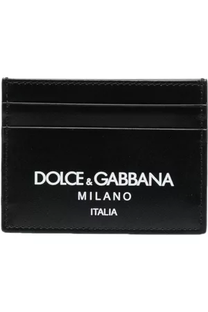 Dolce & Gabbana Men Wallets - Logo-print leather card holder