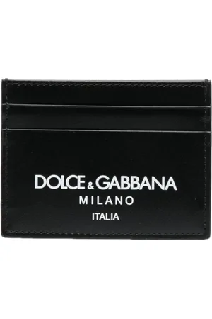 Dolce & Gabbana Logo-print leather card holder
