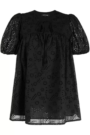 tout a coup Lace A-line cotton top