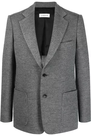 Lanvin Men Blazers - Single-breasted virgin-wool suit jacket