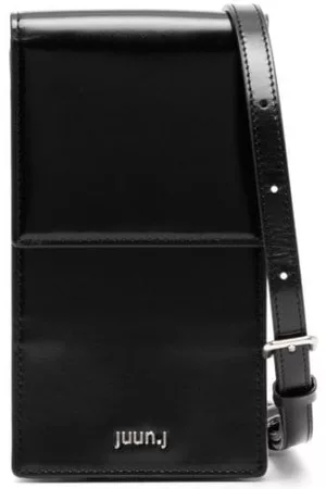 JUUN.J Men Wallets - Logo-print leather phone pouch