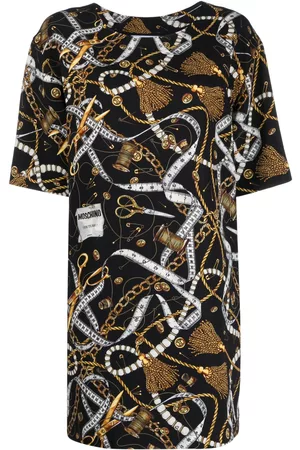 Moschino Women Printed Dresses - Graphic-print shortsleeved T-shirt dress