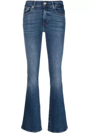 7 for all Mankind Women Bootcut & Flares - Stretch-cotton flared jeans
