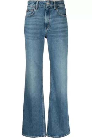 Ralph Lauren Women Bootcut & Flares - Whiskering-effect high-rise flared jeans