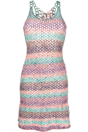 Chloé Crochet-knit wool minidress