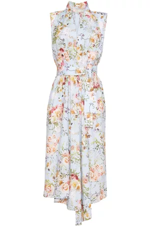 ADAM LIPPES Women Asymmetrical Dresses - Floral-print asymmetric dress