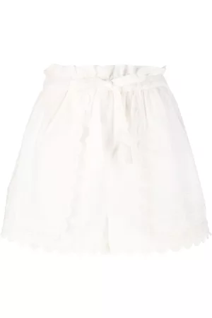 ULLA JOHNSON Nellie embroidered shorts