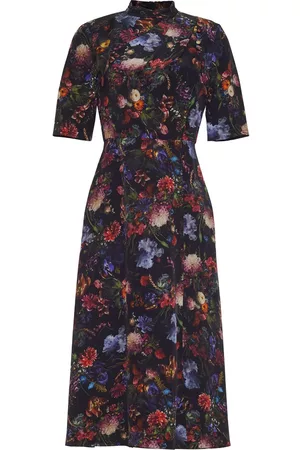 ADAM LIPPES Women Party Dresses - Floral-print silk dress