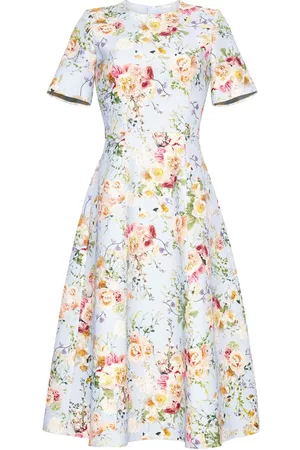 ADAM LIPPES Women Printed Dresses - Floral-print short-sleeve dress