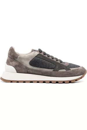 Brunello Cucinelli Women Sneakers - Monili bead-embellished sneakers