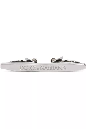 Dolce & Gabbana Men Bow Ties - Logo-engraved tie clip