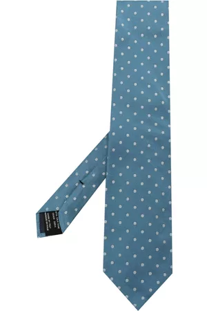 Tom Ford Men Bow Ties - Polka dot-print silk tie