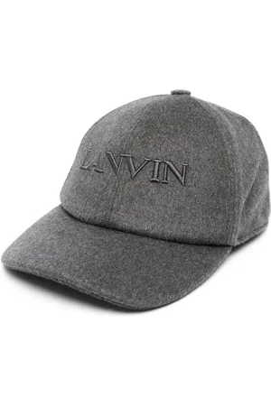 Lanvin Embroidered-logo wool felt cap