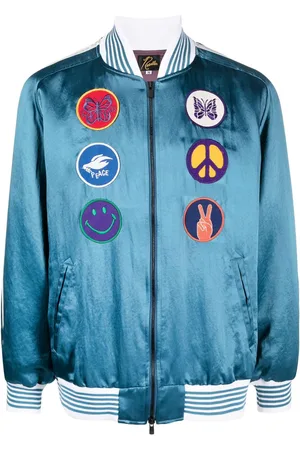 Pins & Needles Patch detail bomber jacket