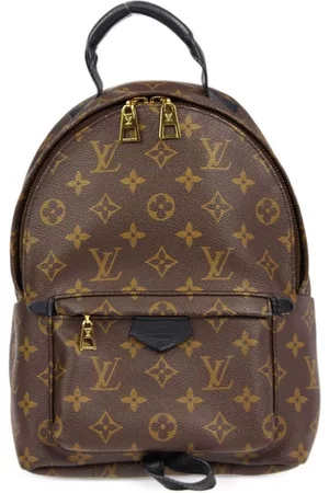 Pre-owned Louis Vuitton 2019 Monogram Palm Spring Pm Backpack In Brown
