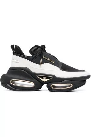 Balmain Women Sneakers - B-Bold leather sneakers