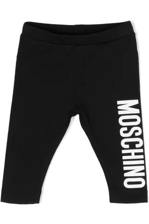 Moschino Girls Leggings - Logo-print stretch-cotton leggings