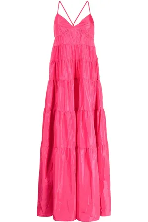 Staud Tiered sleeveless long dress