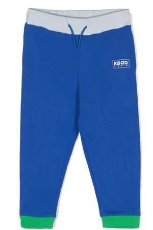 Kenzo Colour-block cotton track pants