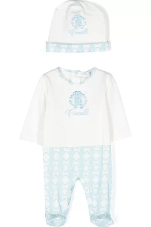 Roberto Cavalli Embroidered logo babygrow set