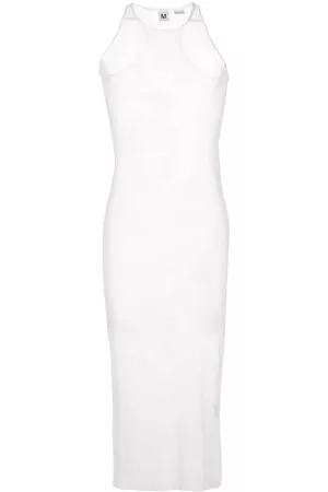 Random Identities Sleeveless semi-sheer maxi tank top