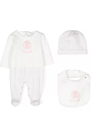 Roberto Cavalli Embroidered-logo babygrow set