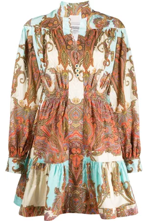 Forte Dei Marmi Paisley-print long-sleeve cotton dress