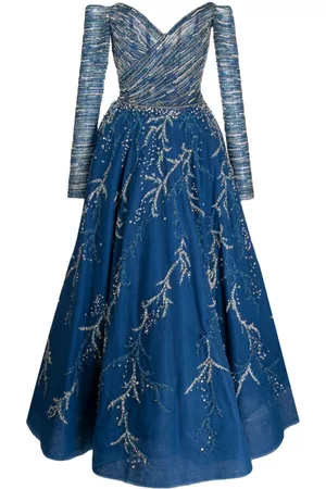 Saiid Kobeisy Beaded off-shoulder dress