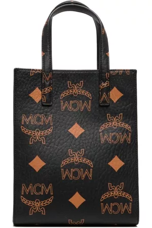 Mcm Small Aren Maxi monogram-pattern Bag - Brown