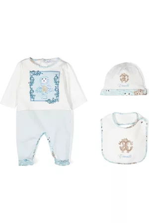 Roberto Cavalli Teddy-print babygrow set