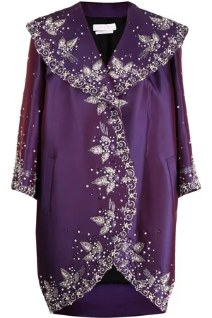 Saiid Kobeisy Mikado beaded satin-finish jacket