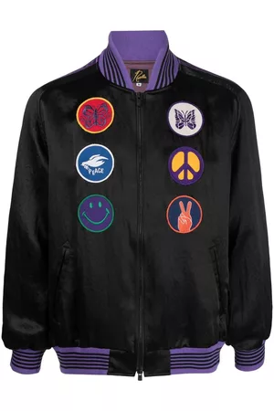 Pins & Needles Patch detail bomber jacket