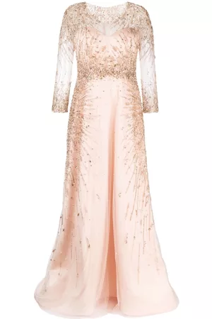 Saiid Kobeisy Canton crepe beaded dress