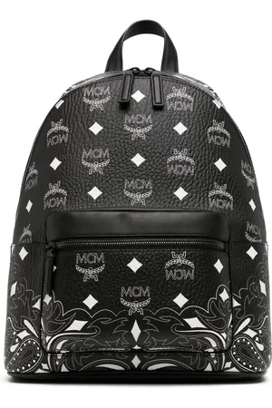 MCM Medium Stark bandana monogram backpack